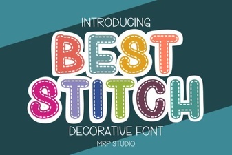 Top Stitch Fonts for Creative Projects