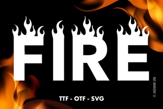 Fire Font Designs for Creative Web Projects
