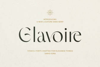 Introducing the Glavoire Creative Typeface