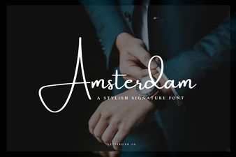 Design Projects with the Amsterdam Font Style