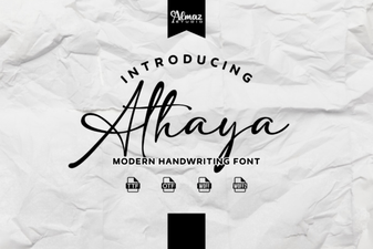 Explore Modern Typography with Athaya Font